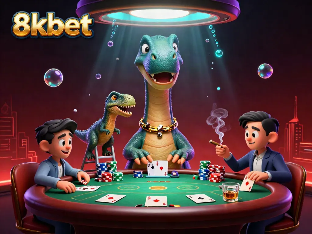 Engage in thrilling gameplay at 8xbet with spectacular poker scenes under a fantastical atmosphere.